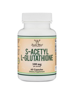 Cápsulas S-Acetil L-Glutatión 100mg - Antioxidante Double Wood