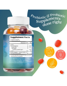 Gominolas Probioticas BeLive - Fibra y Inulina 60Ct 2