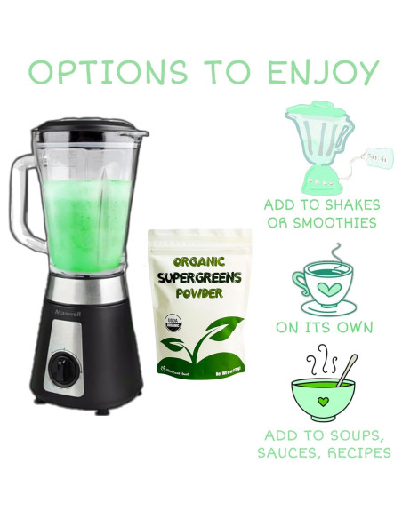 Polvo de Supergreens Orgánico Chérie Corazón Dulce 170 g