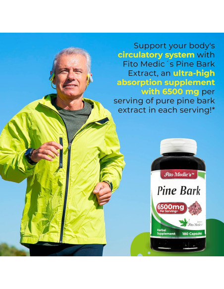 Suplemento Dietético Fito Medic's Extracto de Corteza de Pino 180 Cápsulas
