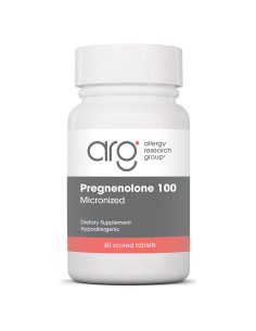 Suplemento de Progesterona Pregnenolona 100mg - Grupo de Investigación de Alergias - 60 Tabletas