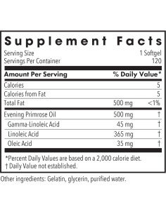 Aceite de Onagra EPO 500mg - Suplemento Omega-6 120 Cápsulas 2