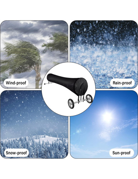 Cubierta solar para piscina Tlswshsy 5.49 m impermeable