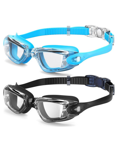 Gafas de natación Braylin para niños, 2 unidades, anti-vaho
