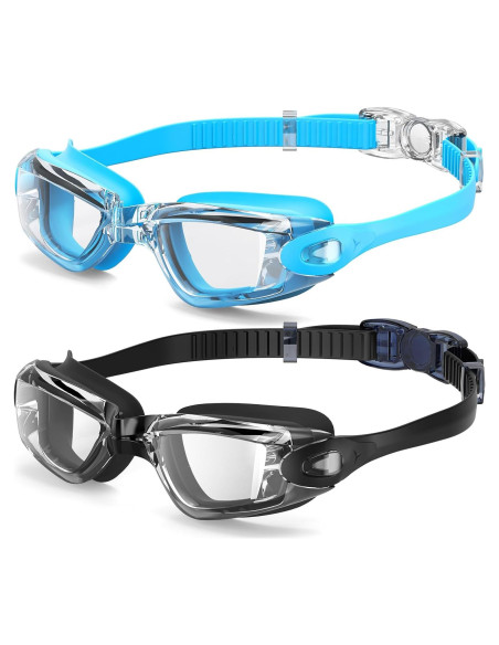 Gafas de natación Braylin para niños, 2 unidades, anti-vaho