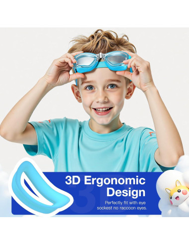 Gafas de natación Braylin para niños, 2 unidades, anti-vaho
