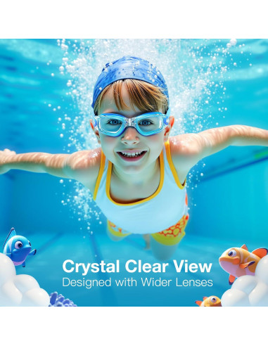 Gafas de natación Braylin para niños, 2 unidades, anti-vaho