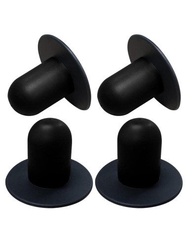 Tapones de Filtro para Bomba de Piscina Popbee - 4 Pcs Negro