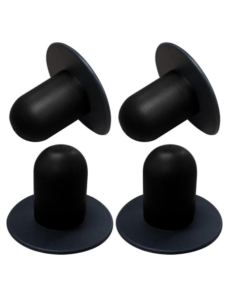 Tapones de Filtro para Bomba de Piscina Popbee - 4 Pcs Negro
