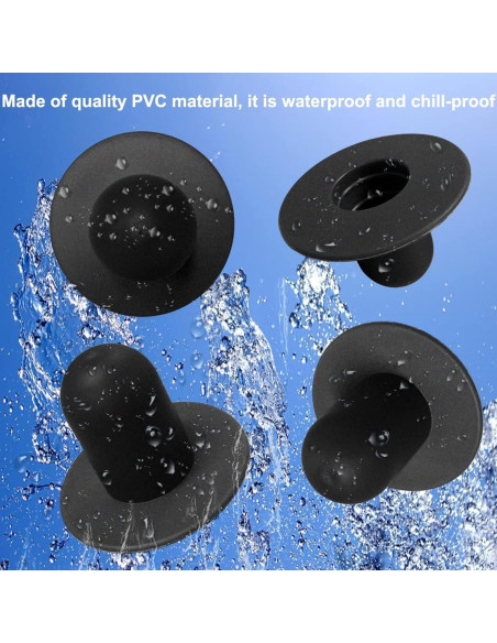 Tapones de Filtro para Bomba de Piscina Popbee - 4 Pcs Negro