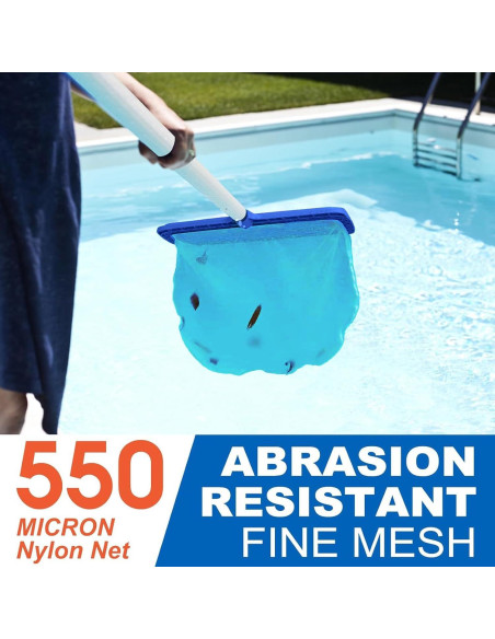 Red de Skimmer para Piscina Poolvio, Nylon Alta Resistencia 42.9x27.9cm