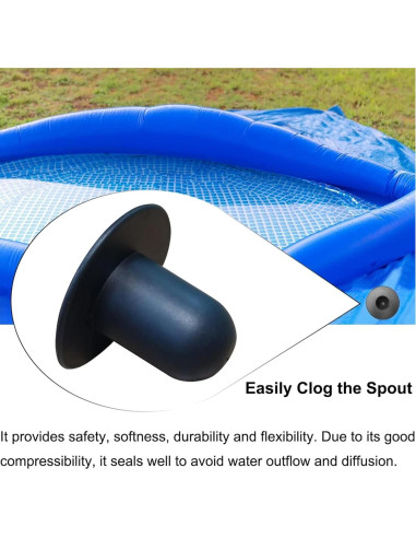 Tapones de Filtro para Bomba de Piscina Popbee - 4 Pcs Negro