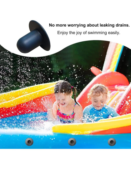 Tapones de Filtro para Bomba de Piscina Popbee - 4 Pcs Negro