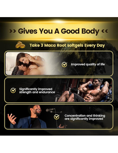 Cápsulas de Raíz de Maca VivoNu 300 Gelatinas 10100mg 100 Días
