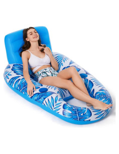 Flotador Inflable Jasonwell para Adultos con Portavasos - Azul