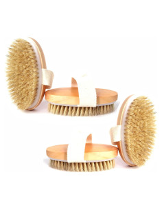 Cepillo Corporal Exfoliante QuZCarious - 4 Piezas de Bambú