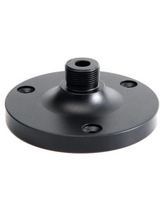 Soporte de micrófono de cuello de ganso 2PKS negro 15.88 mm