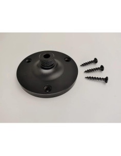 Soporte de micrófono de cuello de ganso 2PKS negro 15.88 mm 2