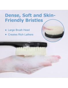 Exfoliador de Espalda VANZAVANZU 43 cm Mango Largo Negro 2