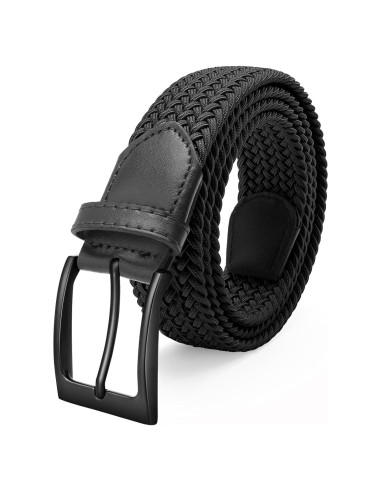 Cinturón de Golf Elástico Fairwin para Hombre 3.49 cm Negro