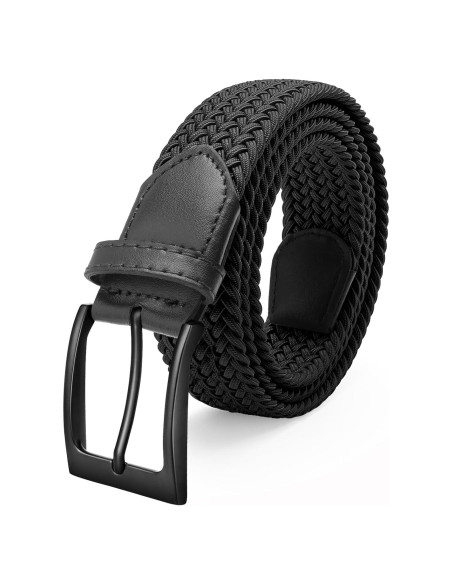 Cinturón de Golf Elástico Fairwin para Hombre 3.49 cm Negro
