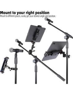 Soporte de Tableta de Aluminio FPN PTM-20 Ajustable 360 2