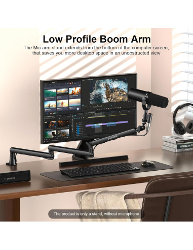 Brazo de Micrófono Aokeo AK-55i Ajustable para Escritorio