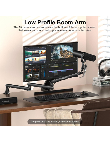 Brazo de Micrófono Aokeo AK-55i Ajustable para Escritorio