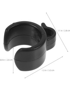 Soporte de Micrófono Toyvian 20 Pcs Clips de Cable Negro 2