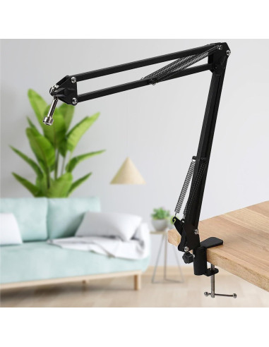 Abrazadera de Escritorio Metalica Soporte Micrófono Ajustable