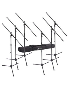 Soportes de Micrófono Euro Boom On-Stage MSP7706 - 6 Unidades con Bolsa