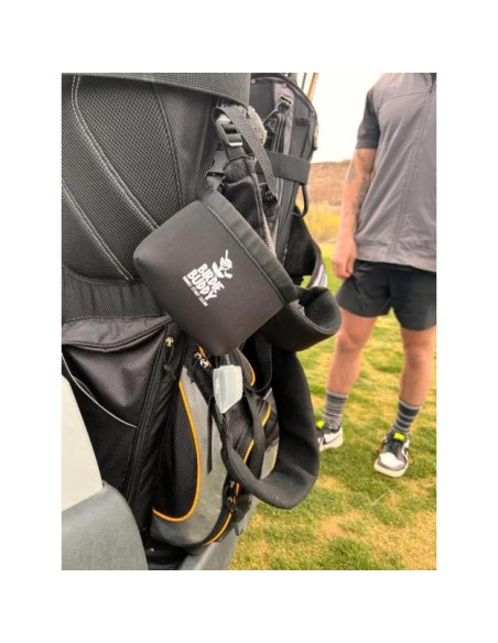 Bolsa de Lavado de Palos de Golf Prime Collectibles Birdie Negra - Silicona Duradera con Cepillo Retráctil