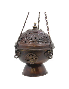 Horno de Incienso Colgante DharmaObjects Cobre 12.7x7.6cm