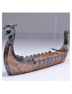 Quemador de Incienso Barco Dragón Compra Agradable 24.1x11.4cm