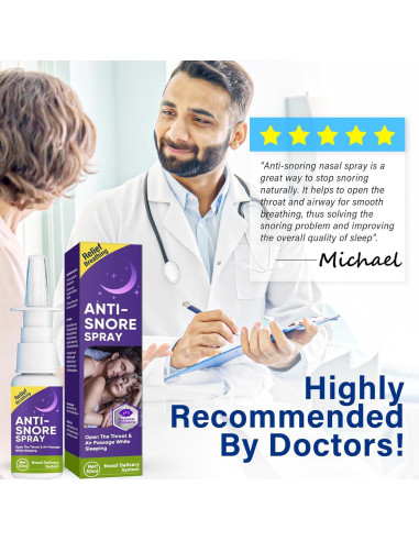 Spray Antisnoring Asomooh 30ml - Solución Natural para Ronquidos