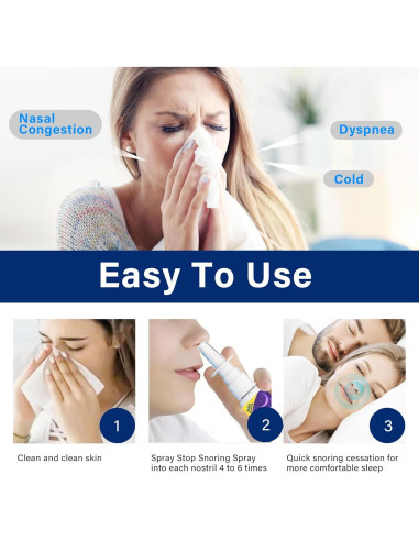 Spray Antisnoring Asomooh 30ml - Solución Natural para Ronquidos