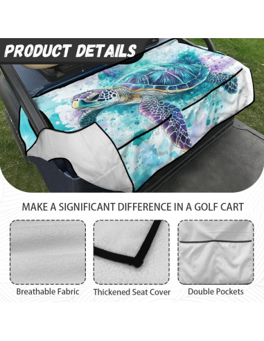 Cubierta de Asiento de Carro de Golf Knextrepoy Universal 133x82cm