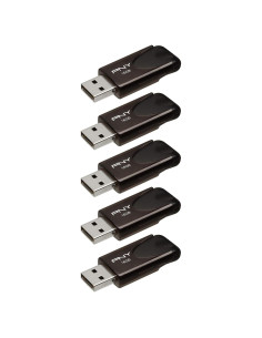 PNY 16GB Attaché 4 USB 2.0 - Paquete de 5 Unidades
