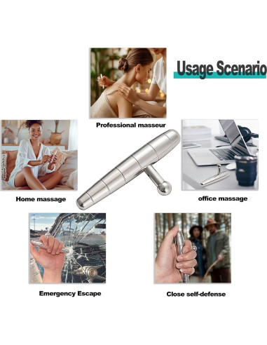 Herramienta de Masaje T-Bar Acero Inoxidable XQDUPDA 15.5cm