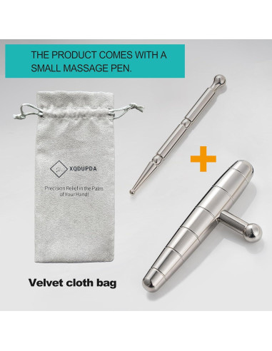 Herramienta de Masaje T-Bar Acero Inoxidable XQDUPDA 15.5cm