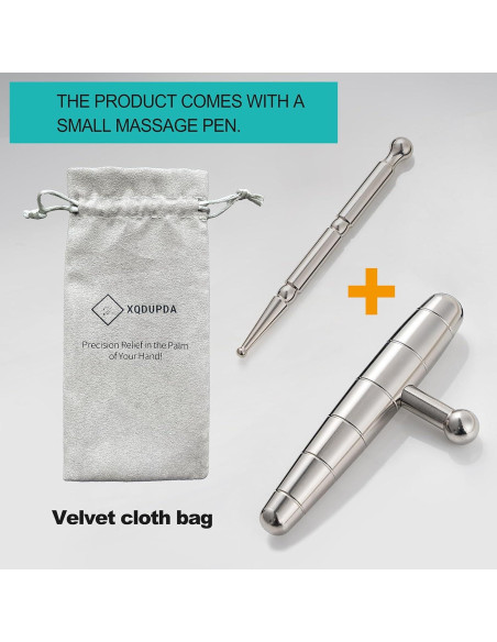 Herramienta de Masaje T-Bar Acero Inoxidable XQDUPDA 15.5cm