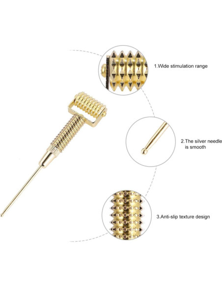 Masajeador de Acupuntura Healeved Oro 13x4cm para Oído