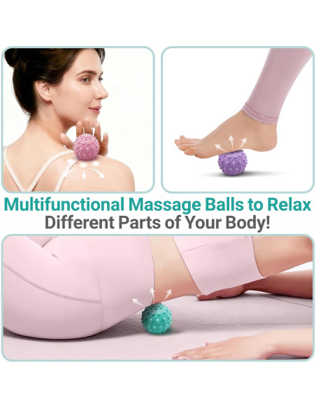 Alfombrilla de Masaje para Pies GEENOA 51x43 cm Púrpura