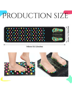 Alfombrilla de Masaje para Pies BBTO 140x35 cm Acupresión 2
