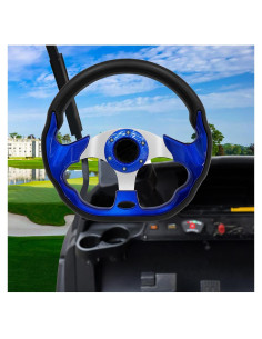 Volante de Carrito de Golf Genérico Azul Universal 35.56 cm