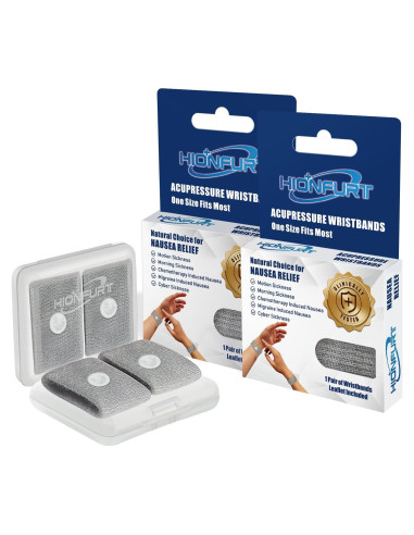 Banda Anti Náuseas Hionfurt - Alivio Natural para Adultos y Niños