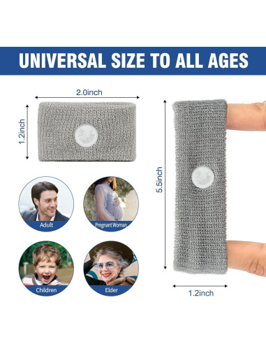 Banda Anti Náuseas Hionfurt - Alivio Natural para Adultos y Niños