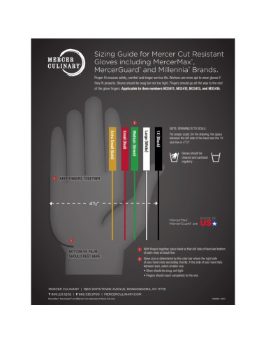 Guante de Corte Mercer Culinary Mercerguard A4 Spectra