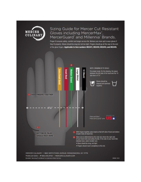 Guante de Corte Mercer Culinary Mercerguard A4 Spectra