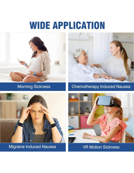 Banda Anti Náuseas Hionfurt - Alivio Natural para Adultos y Niños